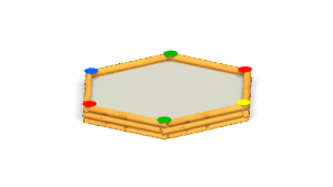 Piaskownica sześciokątna
