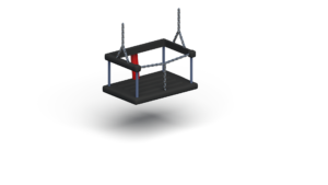 Siedzisko huśtawkowe koszyk gumowe z łańcuszkiem