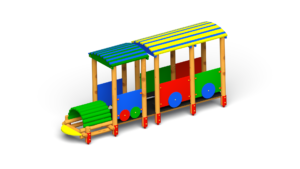 Lokomotywa z wagonem